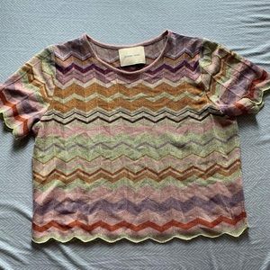 Paloma Wool super rare zig zag cropped top. xs/s.